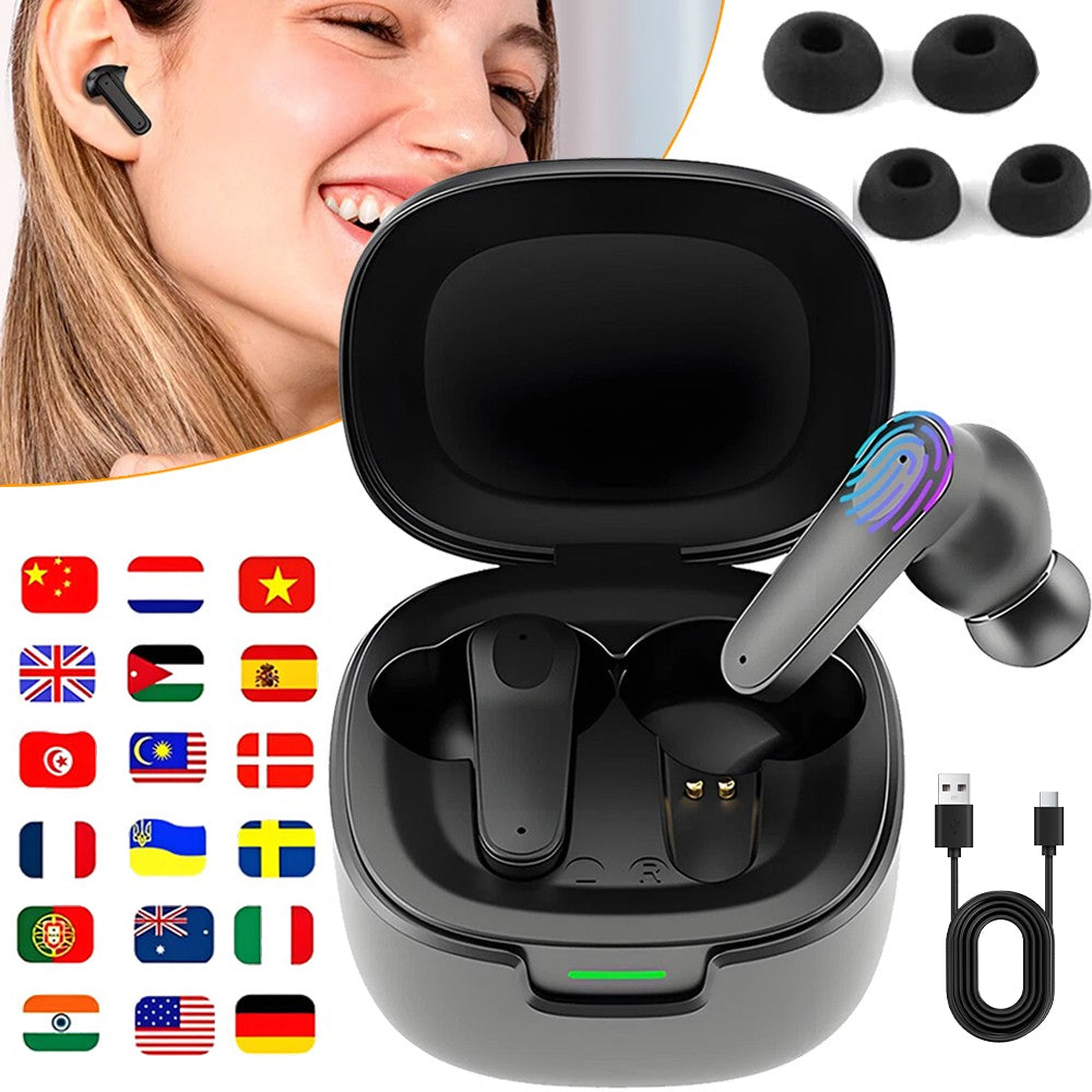VOICE TRANSLATOR HEADPHONES 144 WIRELESS IN-EAR LANGUAGES