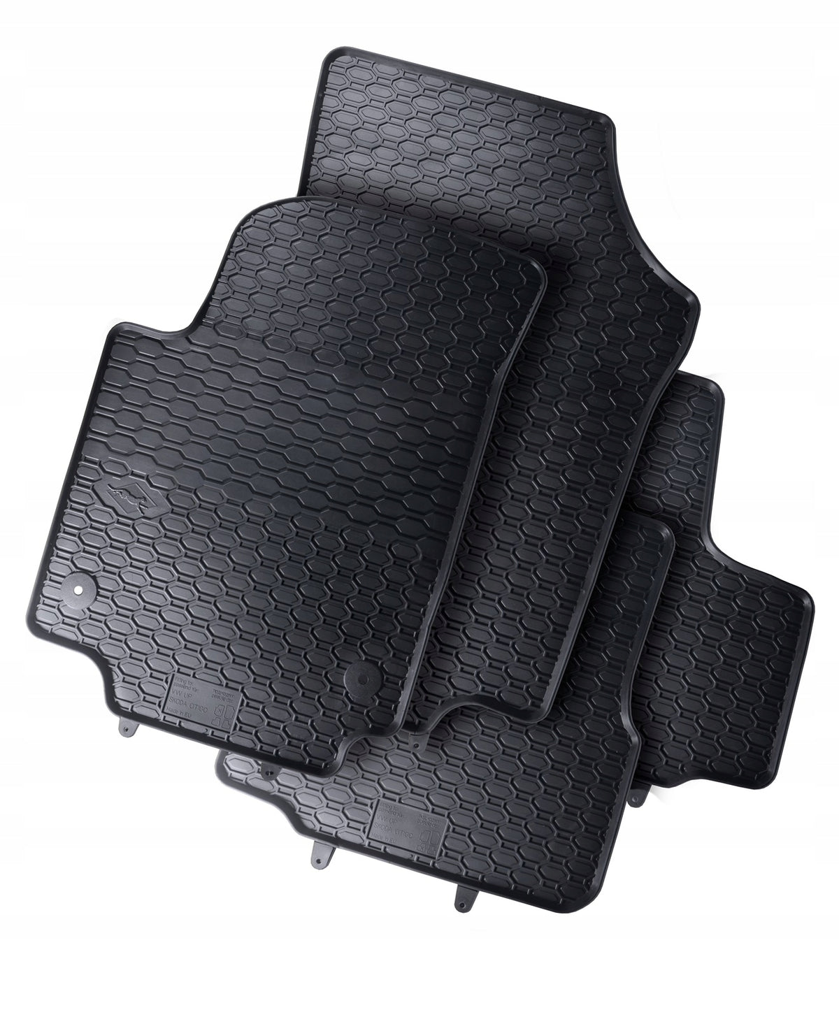 VOLKSWAGEN UP 2011-2023 RUBBER MATS + STOPWATCHES