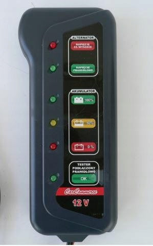 VOLTAGE BATTERY TESTER VOLTMETER 12V 42845 Brand Carcommerce