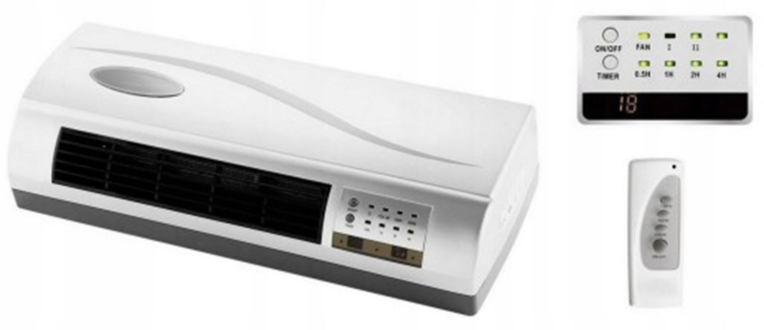 VOLTENO AIR CURTAIN 2000W + REMOTE CONTROL Dominant color white