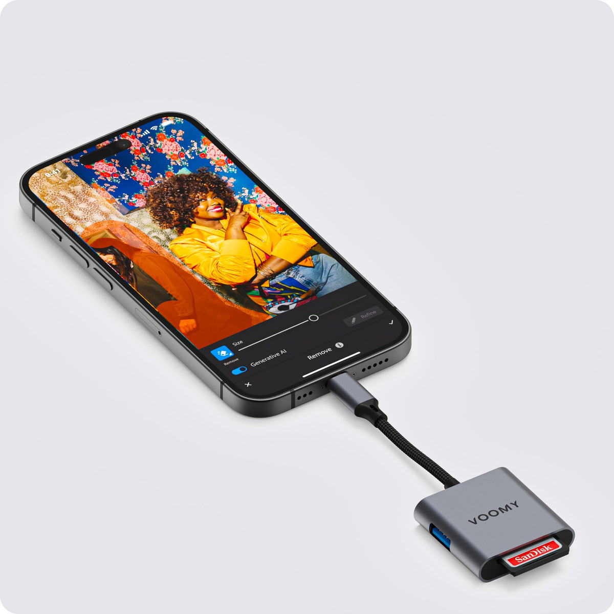 VOOMY Connect H10 – 3-in-1 SD Card Reader (SD/microSD) + USB-A 2.0 480Mbps Packaging status original