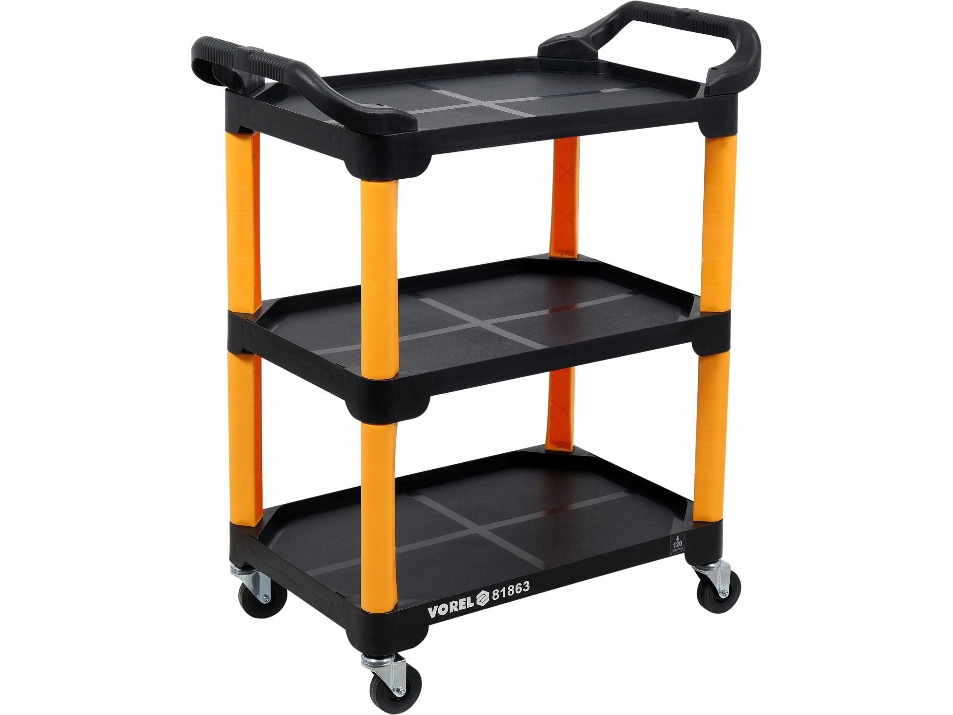 VOREL COMPOSITE WORKSHOP TROLLEY 3 LEVELS