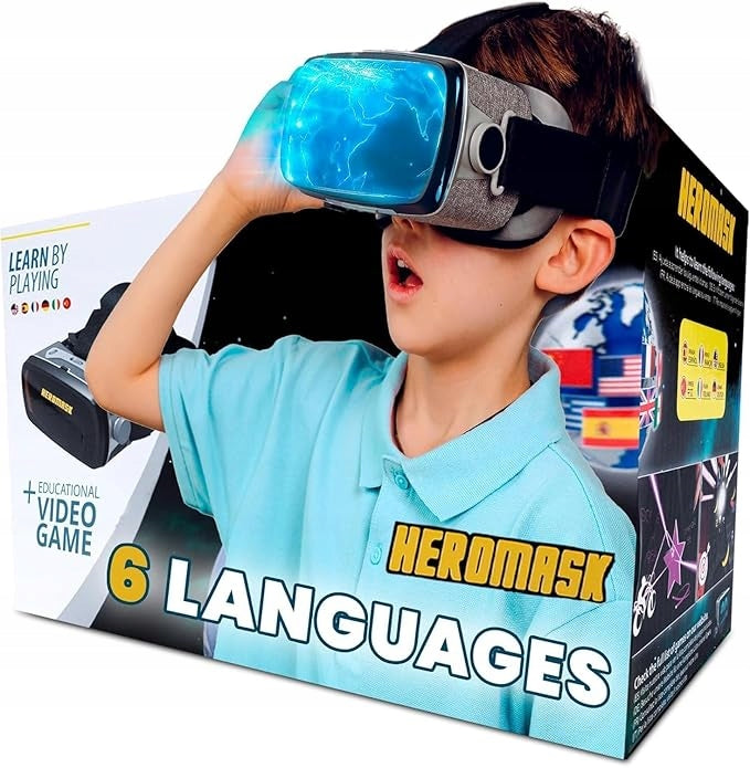 VR GOGGLES FOR CHILDREN 6-12 YEARS LEARNING 6 EDUCATIONAL LANGUAGES FOR CHILDREN GIFT