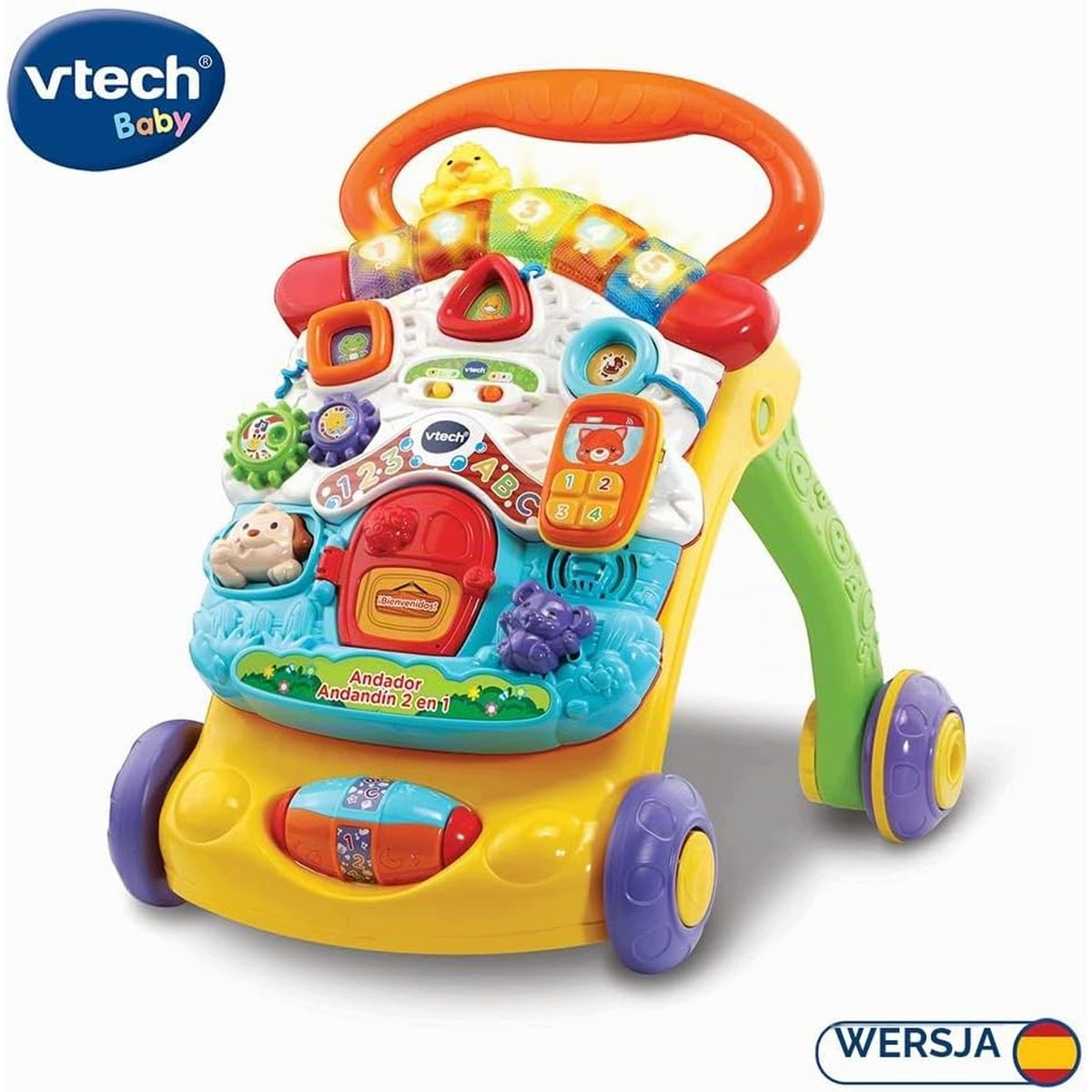 VTECH Baby Walker Pusher Educational Music Toy 2in1 80-505622 Manufacturer code 80-505622 pchacz chodzik edukacyjny 2w1