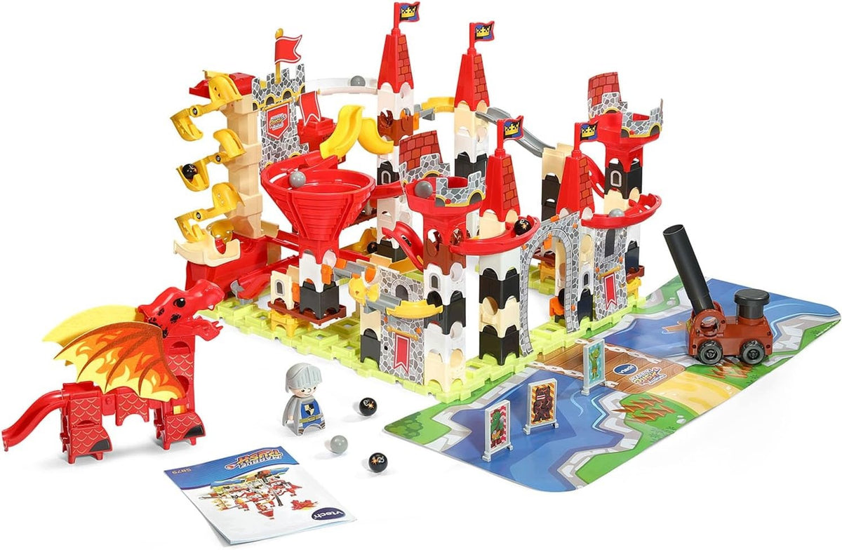 VTECH Marble Rush Adventures Castle Set / Dragon Castle Ball Track 182 el. Brand Marble Rush