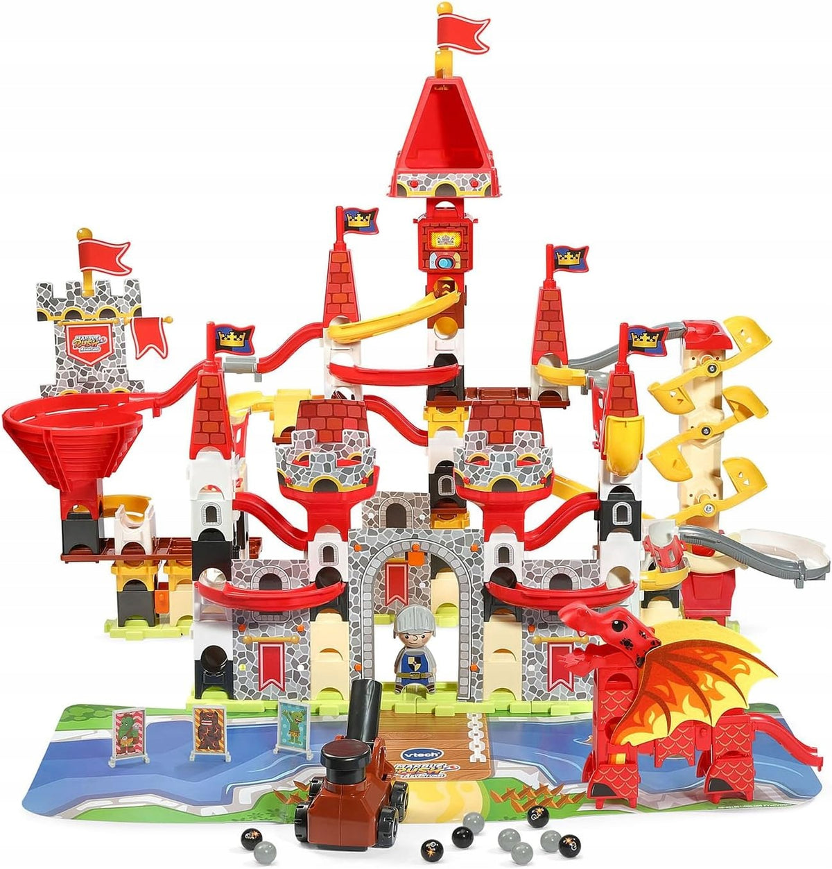 VTECH Marble Rush Adventures Castle Set / Dragon Castle Ball Track 182 el.