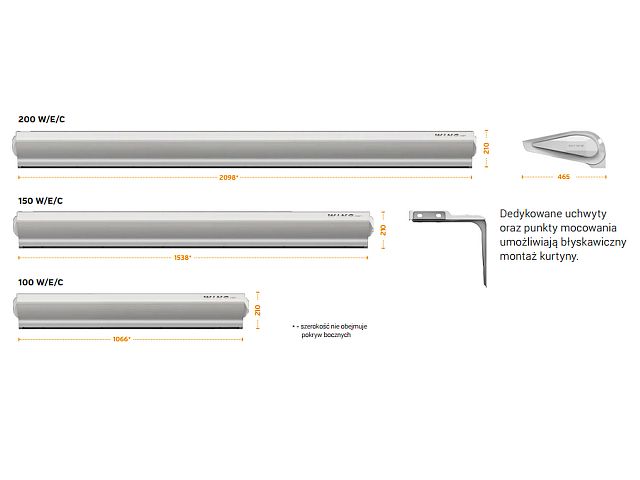 VTS EUROHEAT WING E100 ELECTRIC AIR CURTAIN* EAN (GTIN) 5902854430130