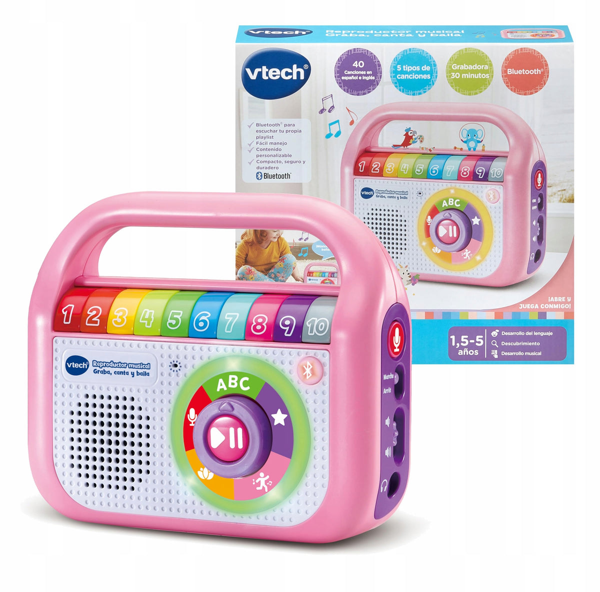 VTech Children's music player 80-615557 plastic