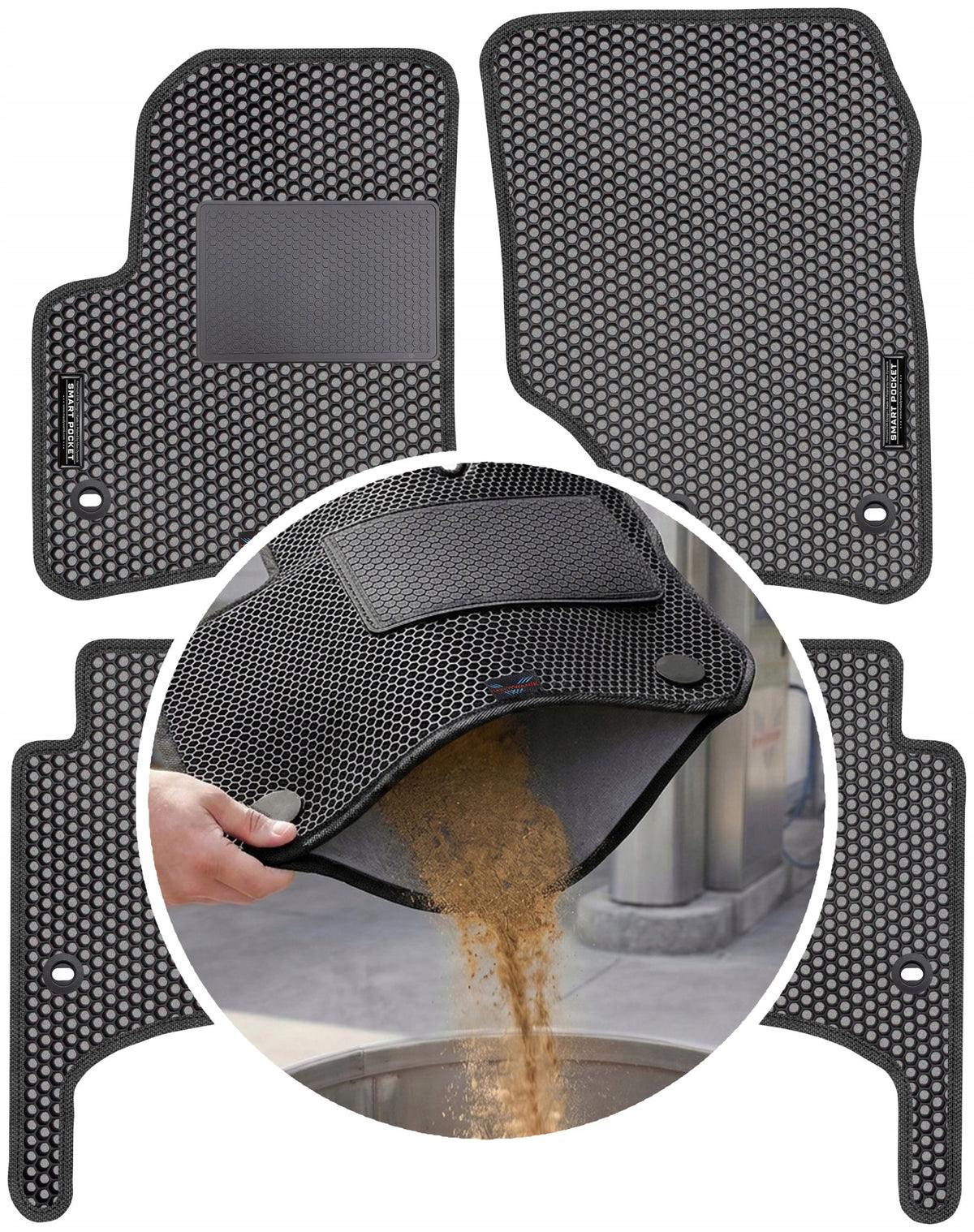 VW Touareg I 2002-2010 EVA SMART POCKET Rugs