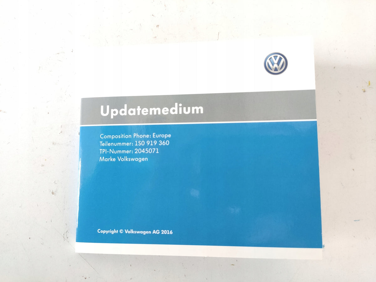 VW UP navigation card Europe 1S0919360