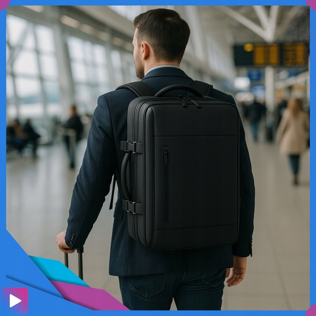 Vacuum Backpack for Airplane Compression with Pump 45x30x20 Ryanair Wizzair Packaging status original