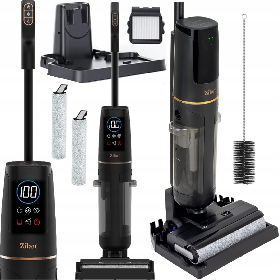 Vacuum Cleaner Cordless Vertical Washing Powerful Wet Mop 3in1 200W 16500Pa