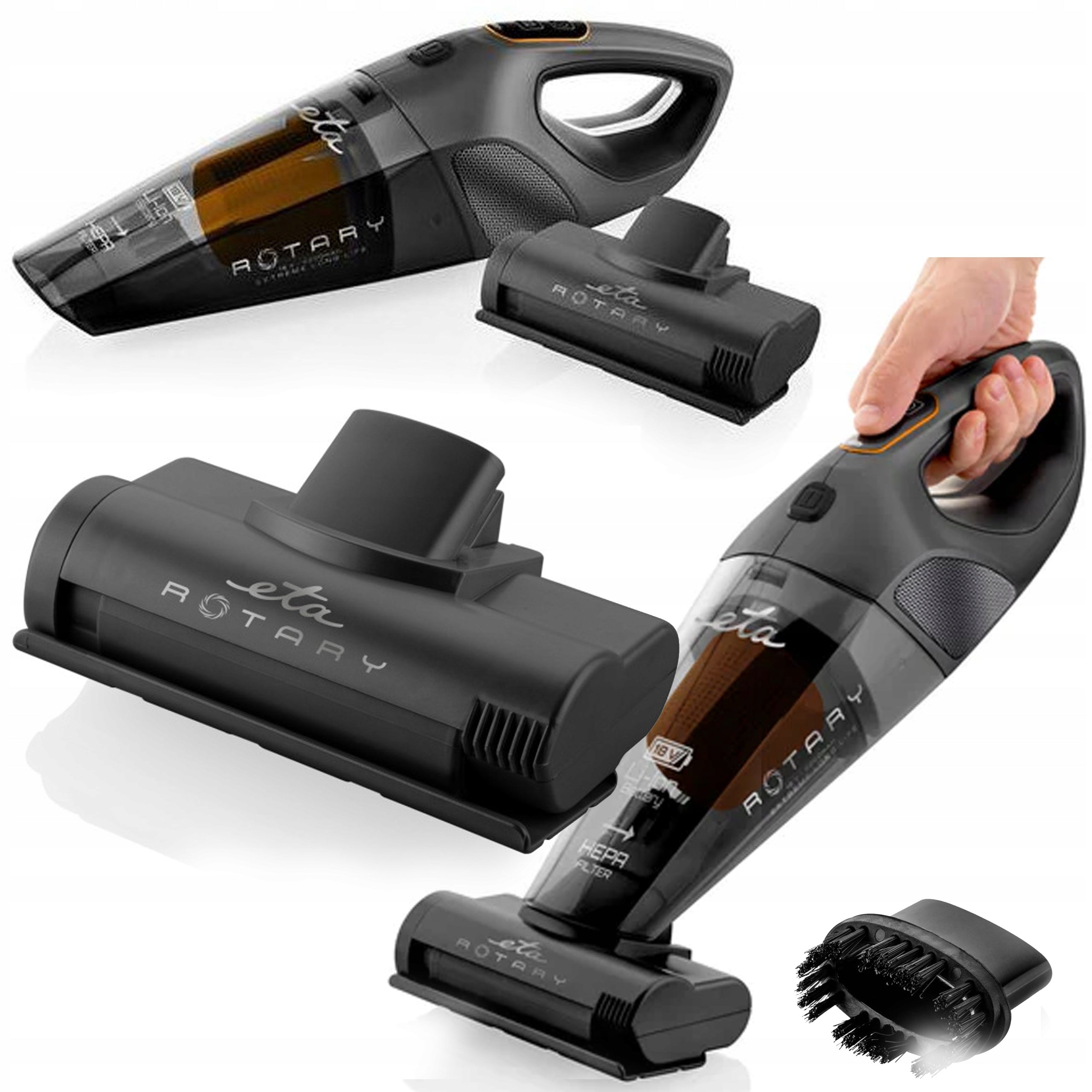 Vacuum Cleaner ETA Rotary 2425 90000 +Handheld Bagless HEPA
