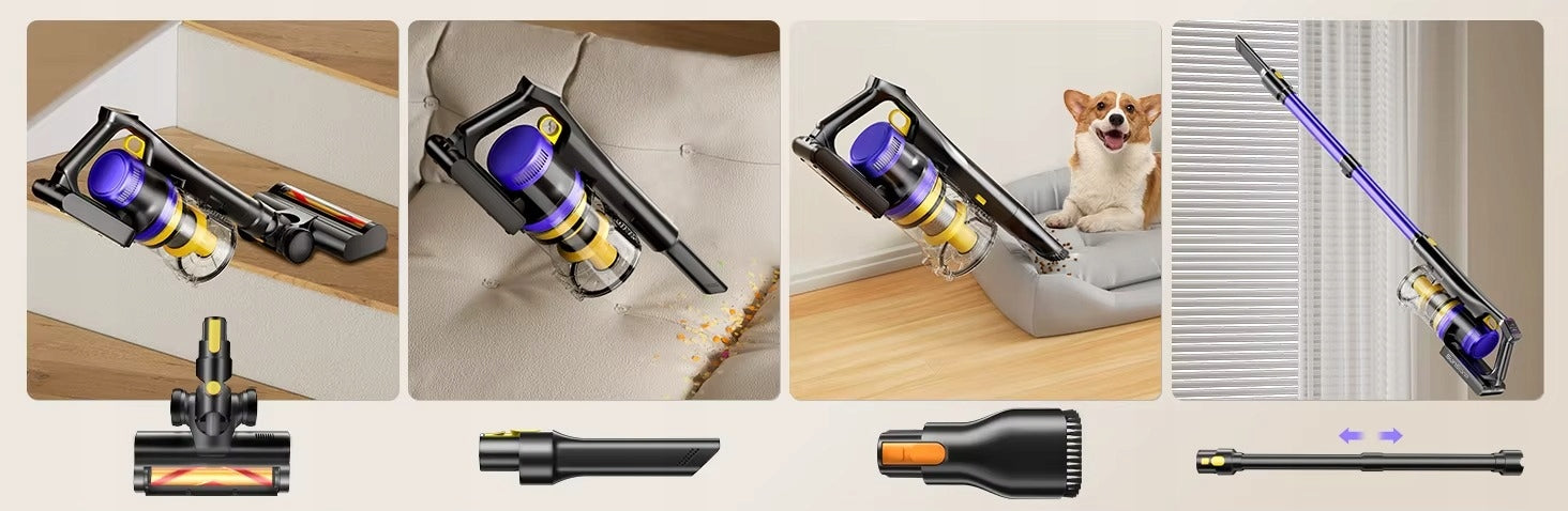 Vacuum Cleaner LARESAR X11 Vertical Wireless 550W 55Kpa 60min HEPA Filter x3 Dust container volume 1.5 l
