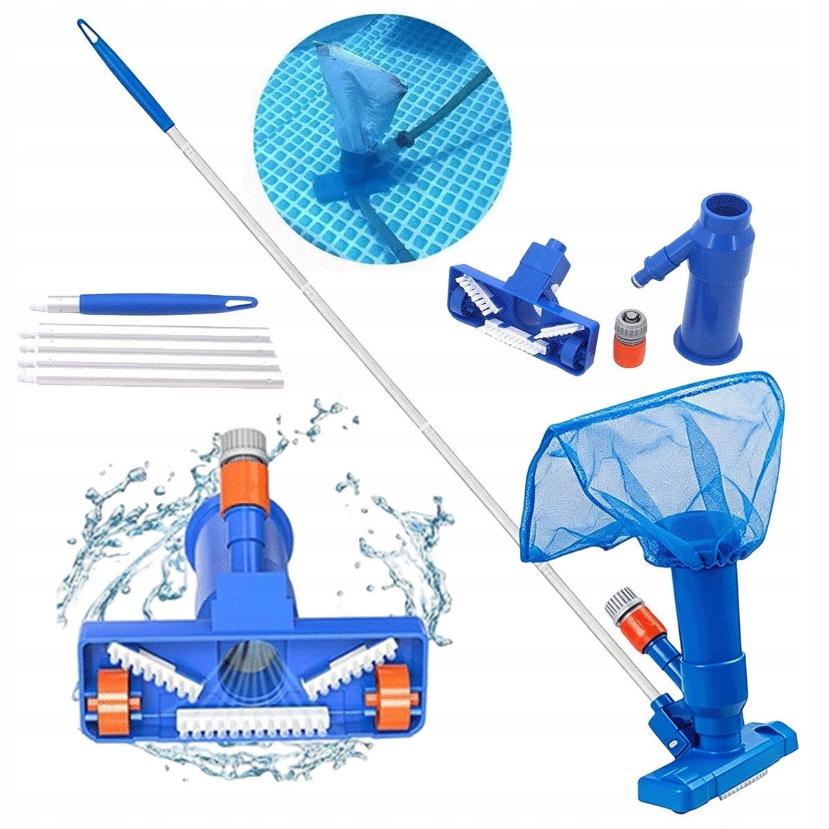 Vacuum Cleaner Powerful Fully Equipped For Pool And Jacuzzi Cleaning
