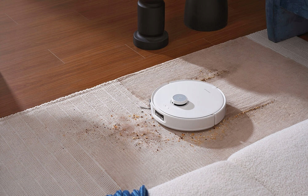 Vacuum Cleaner Robot Cleaning ROBOROCK Qrevo Curv White Robot features automatic return to the base remote control automatic emptying of the container virtual wall work programmer