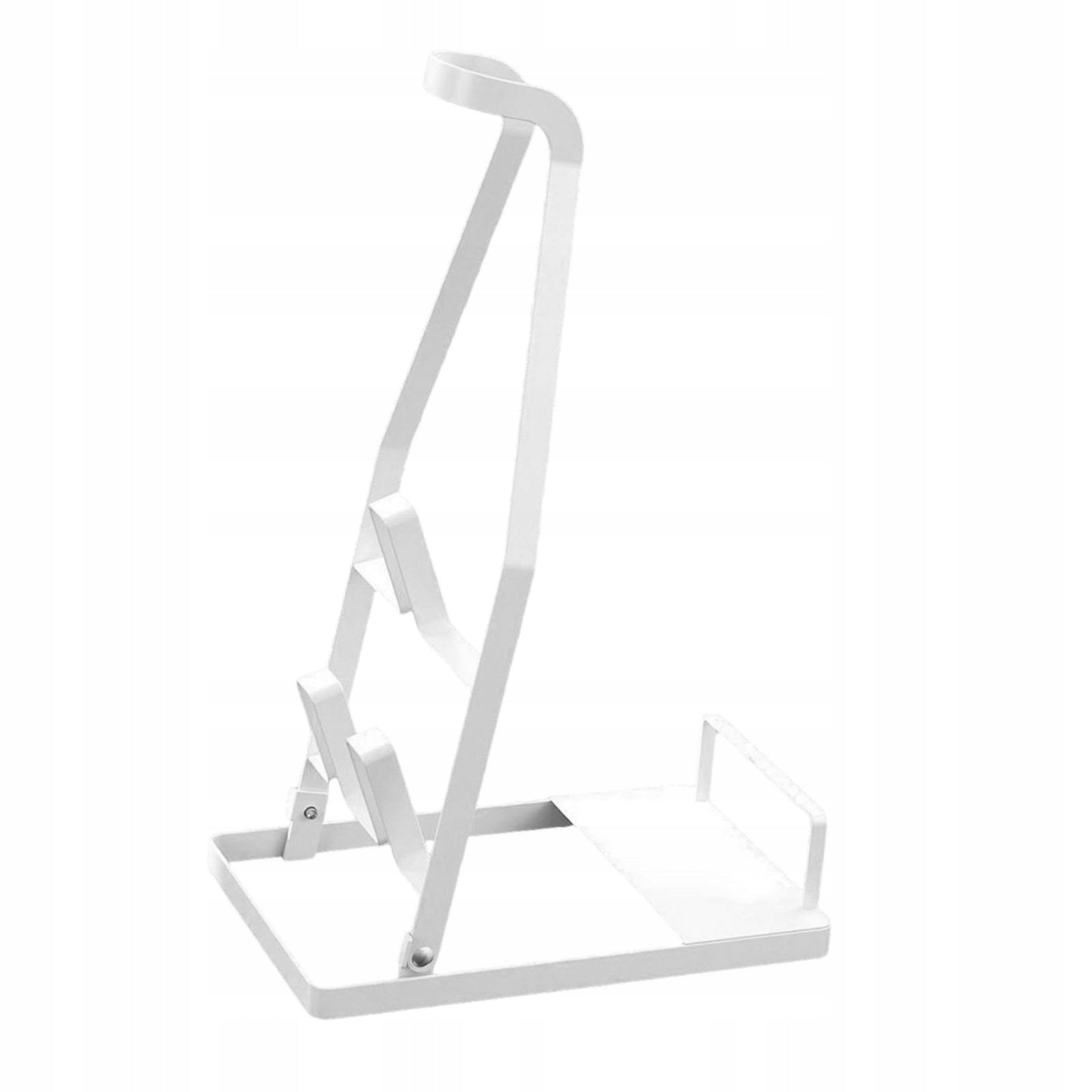 Vacuum Cleaner Stand Space Saving Versatile Use Bracket Foldable White