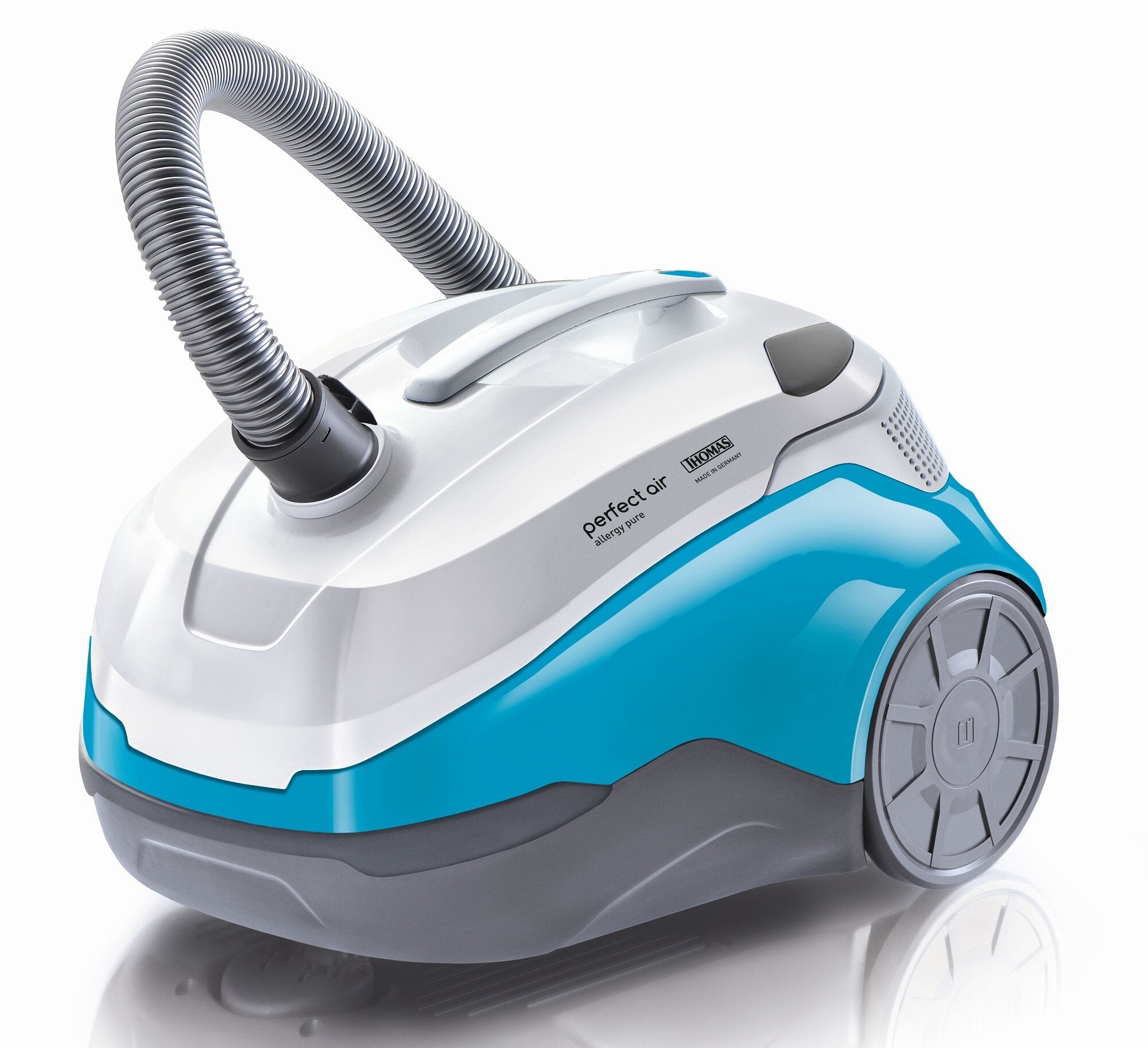 Vacuum Cleaner THOMAS Perfect Air Allergy Pure White-turquoise Design automatic cable retractor telescopic tube