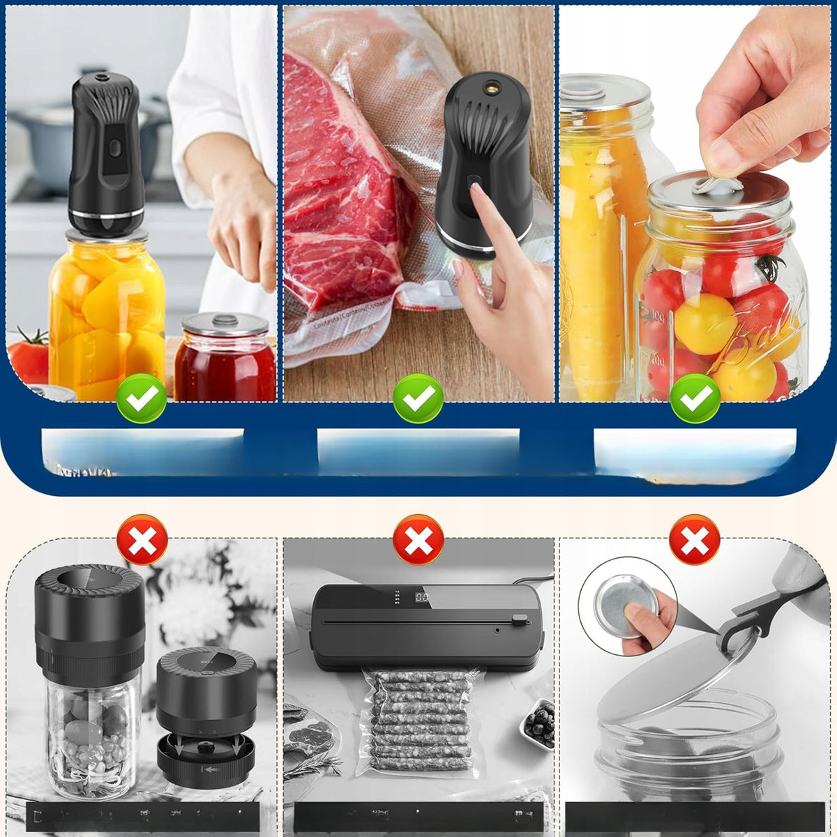 Vacuum Packing Machine For Jars Bags Set of 15 Pcs Kitchen Household Appliance Welding Machine Brand no brand