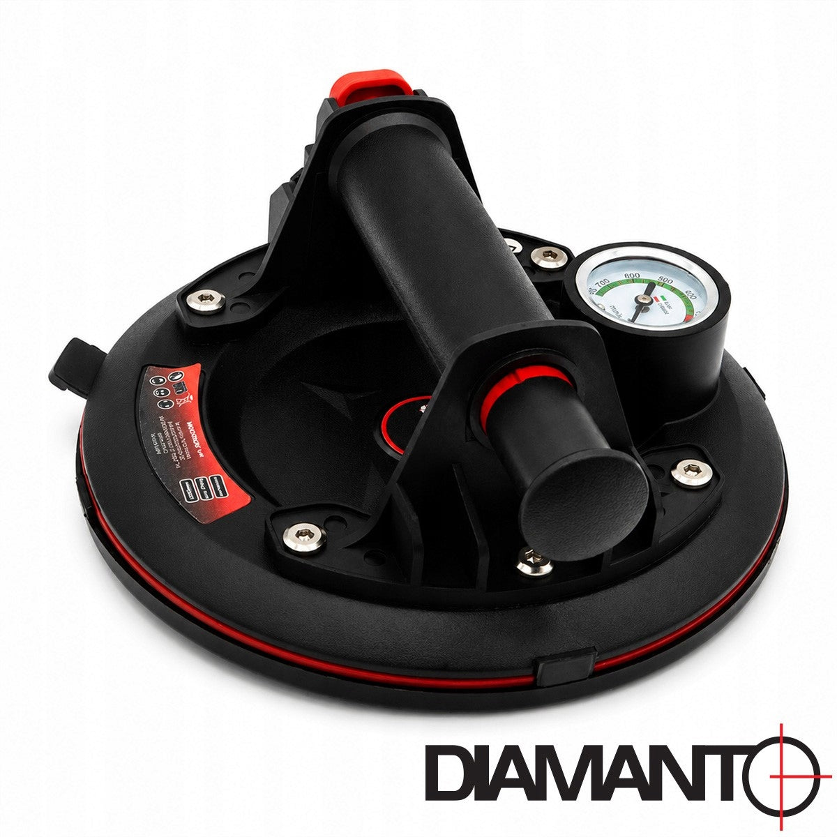 Vacuum Suction Cup 200mm Pressure Gauge 170kg DIAMANTO for Gres Szyb Lifting capacity 170 kg