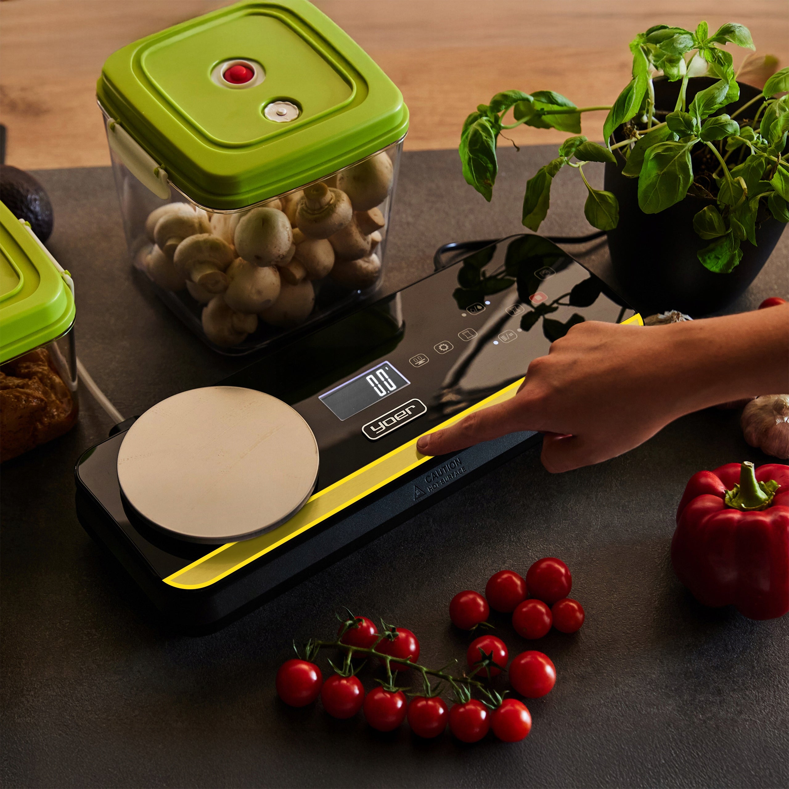 Vacuum Welding Machine Food Packaging Machine Yoer AUTOMATIC +Accessories +WEIGHT Model Fresh Food VSS01BK