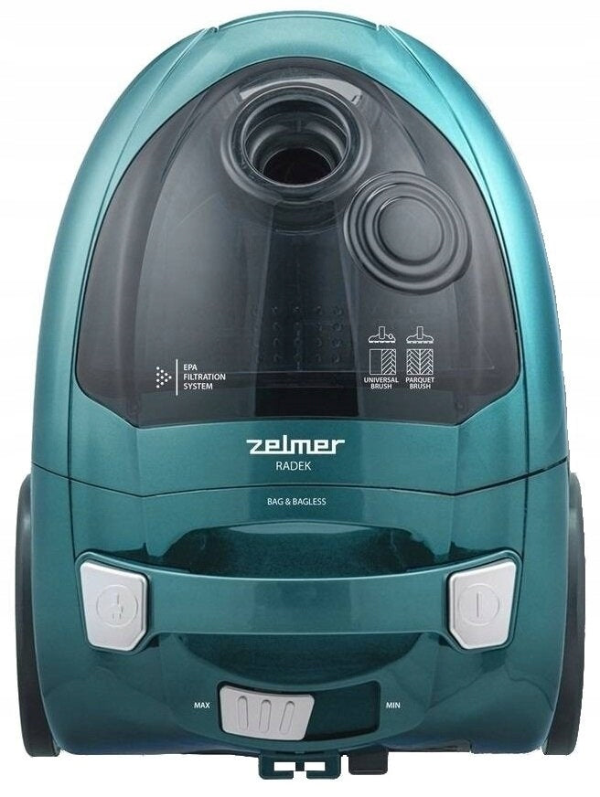 Vacuum cleaner ZELMER ZVC031P Radek Turquoise Dominant color green