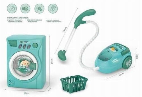 Vacuum cleaner and washing machine set Maksik 340x95 mm