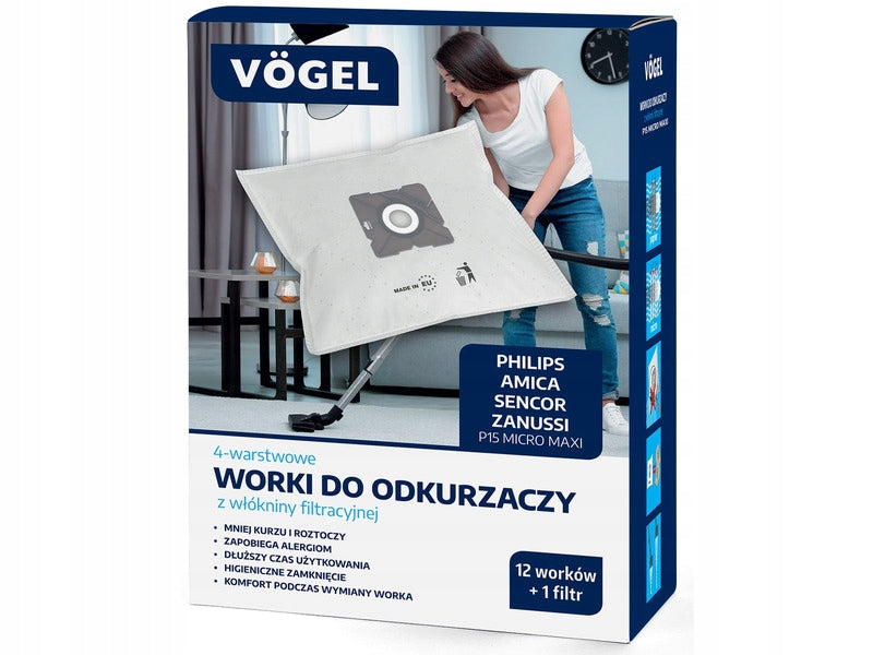 Vacuum cleaner bag VÖGEL P15 (12 pieces)