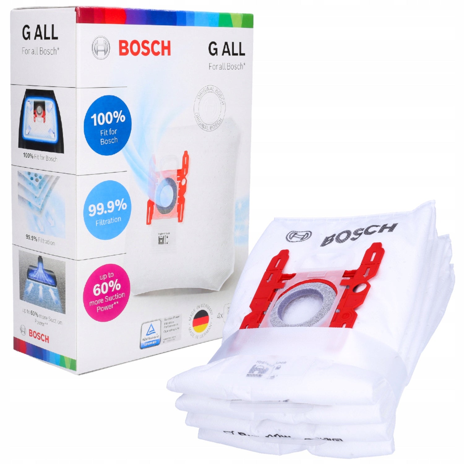 Vacuum cleaner bags Bosch G ALL BBZ41FGALL Series 2, 4, 6 GL30 GL45 Packaging status original