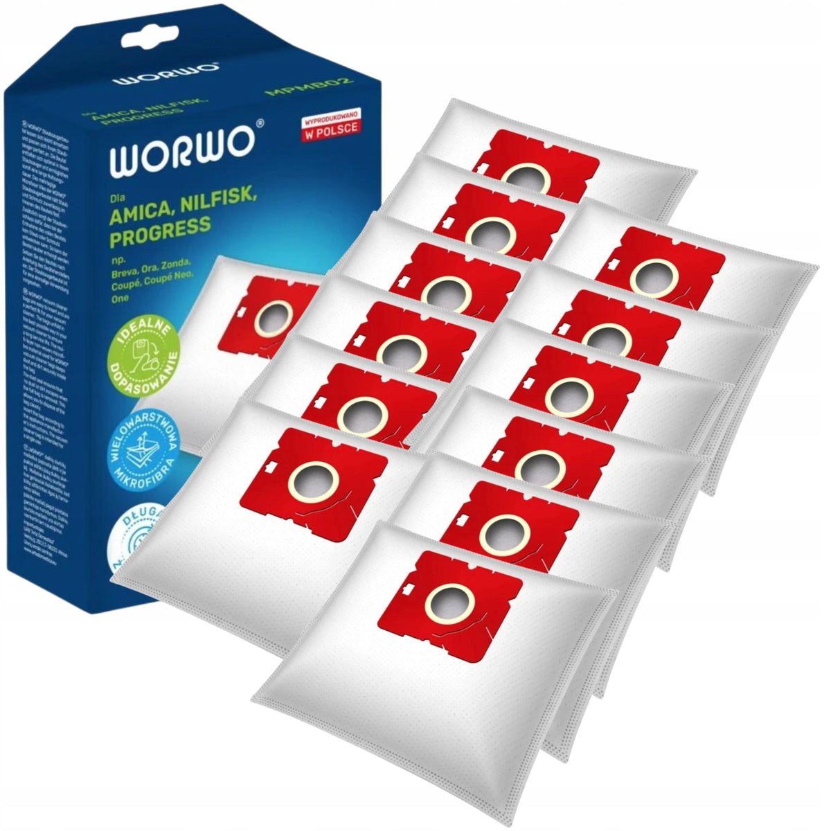 Vacuum cleaner bags Worwo MPMB02X12K