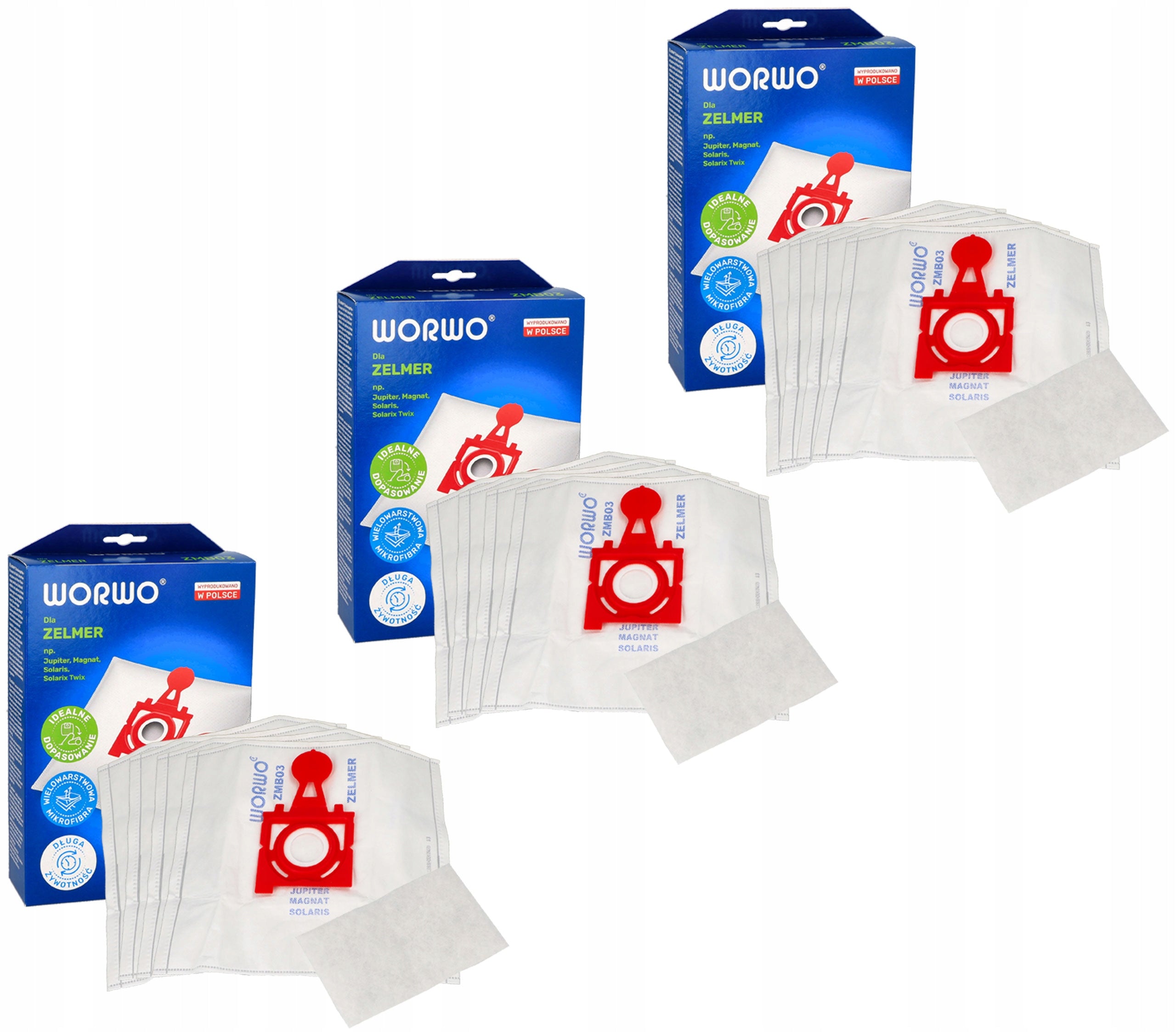 Vacuum cleaner bags Zelmer Jupiter ZVC425HT ZVC427HT 4000 2100W 12 pcs