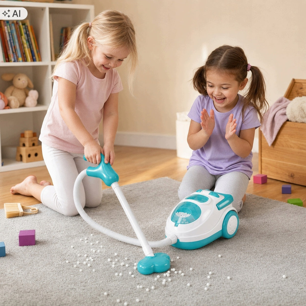Vacuum cleaner for children interactive small agd light sound toy 3 4 5 Packaging status original