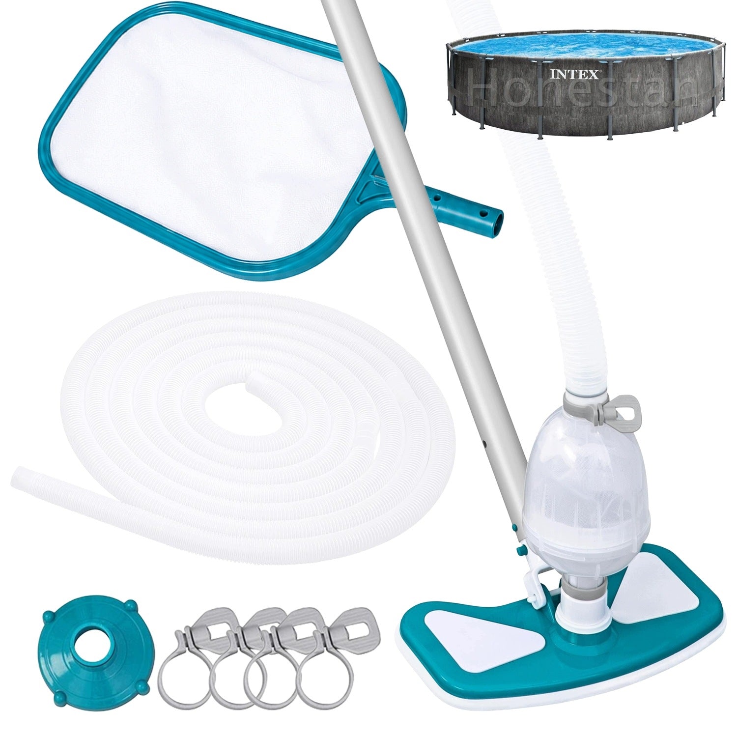 Vacuum cleaner for vacuuming the dirty bottom of the pool 26742 Intex