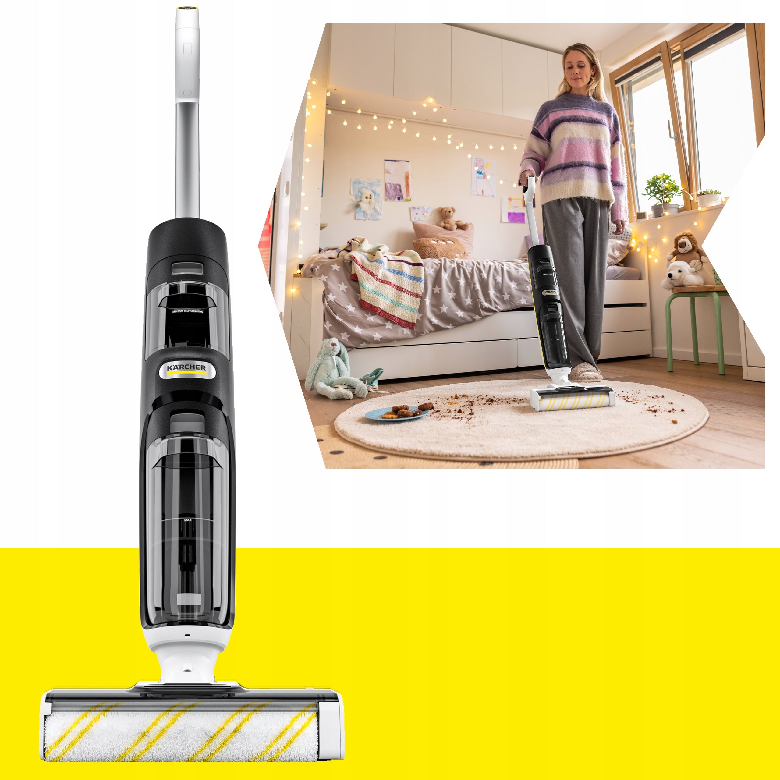 Vacuum cleaner with mop Kärcher FCV4 DRY active washing, drying 1.056-135.0 Brand Kärcher