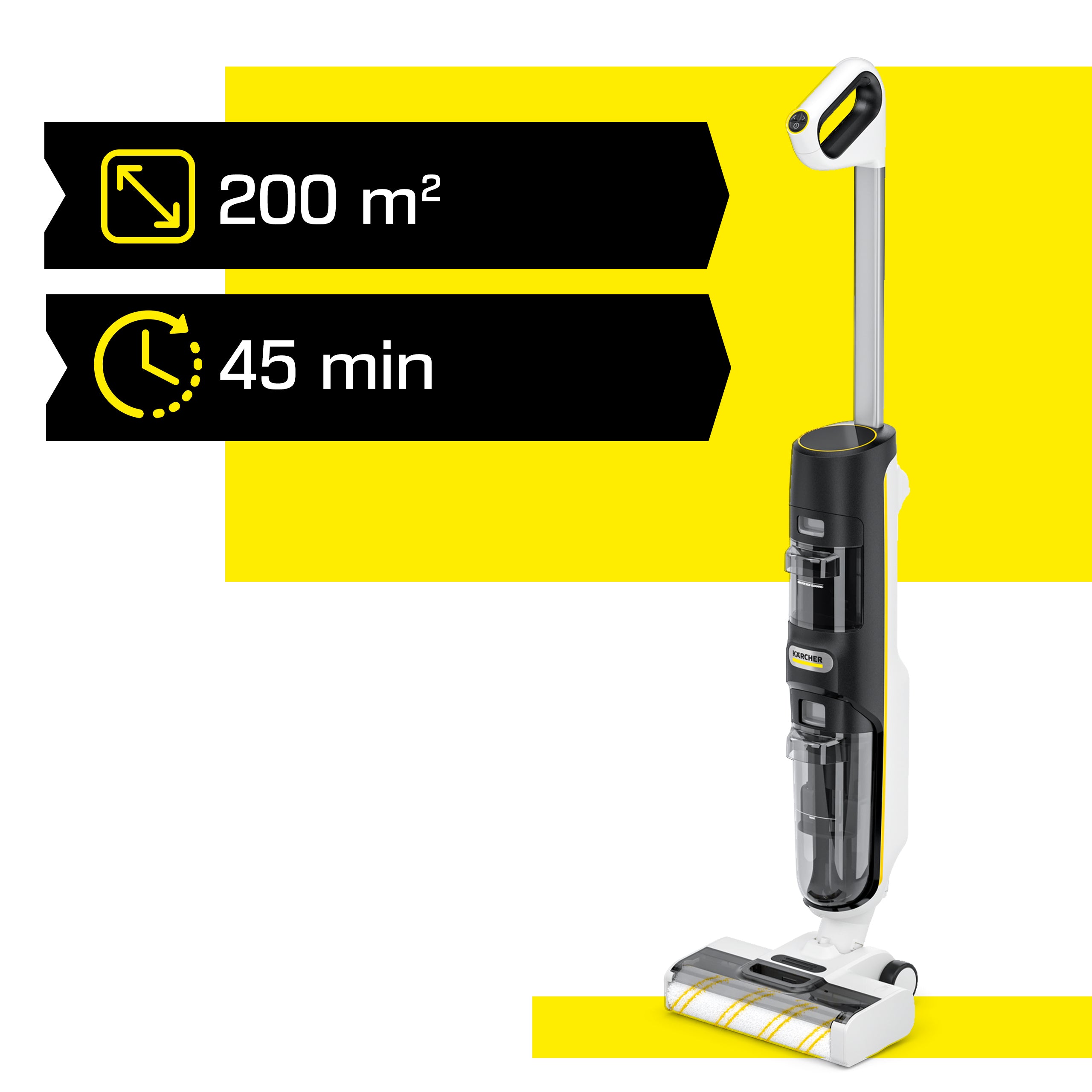 Vacuum cleaner with mop Kärcher FCV4 DRY active washing, drying 1.056-135.0 Model FCV 4