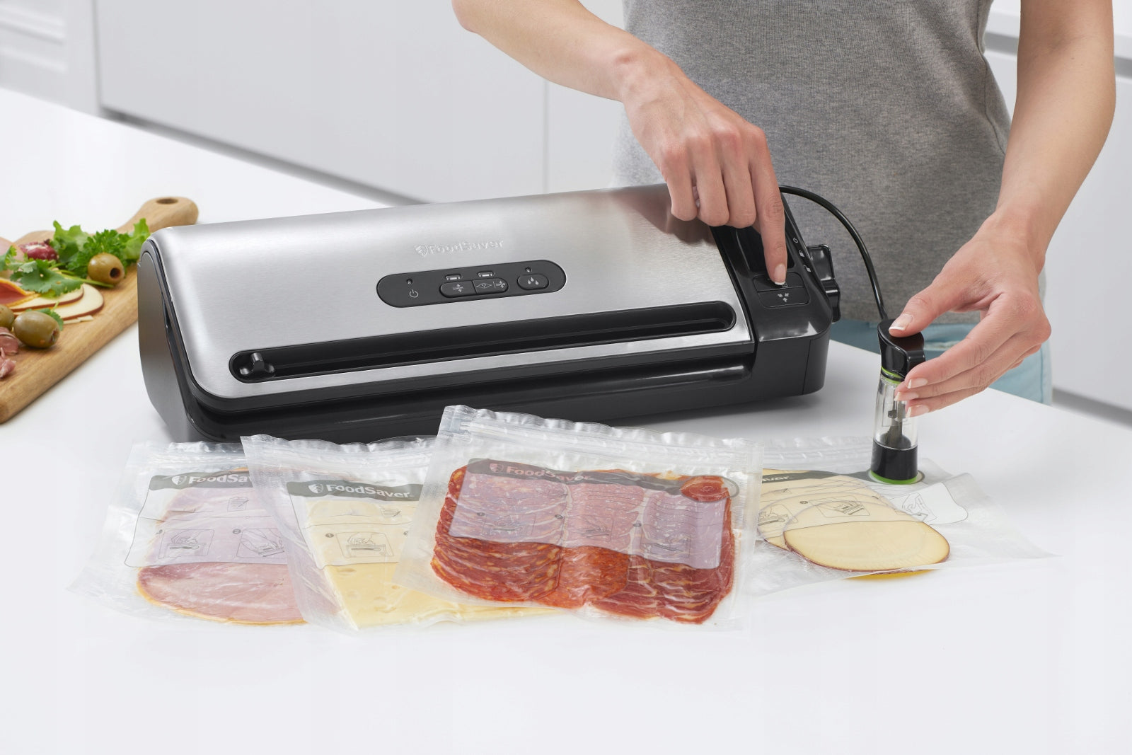 Vacuum sealer FoodSaver FFS017X Vacuum packer + bags - set Maximum seal width 30 cm