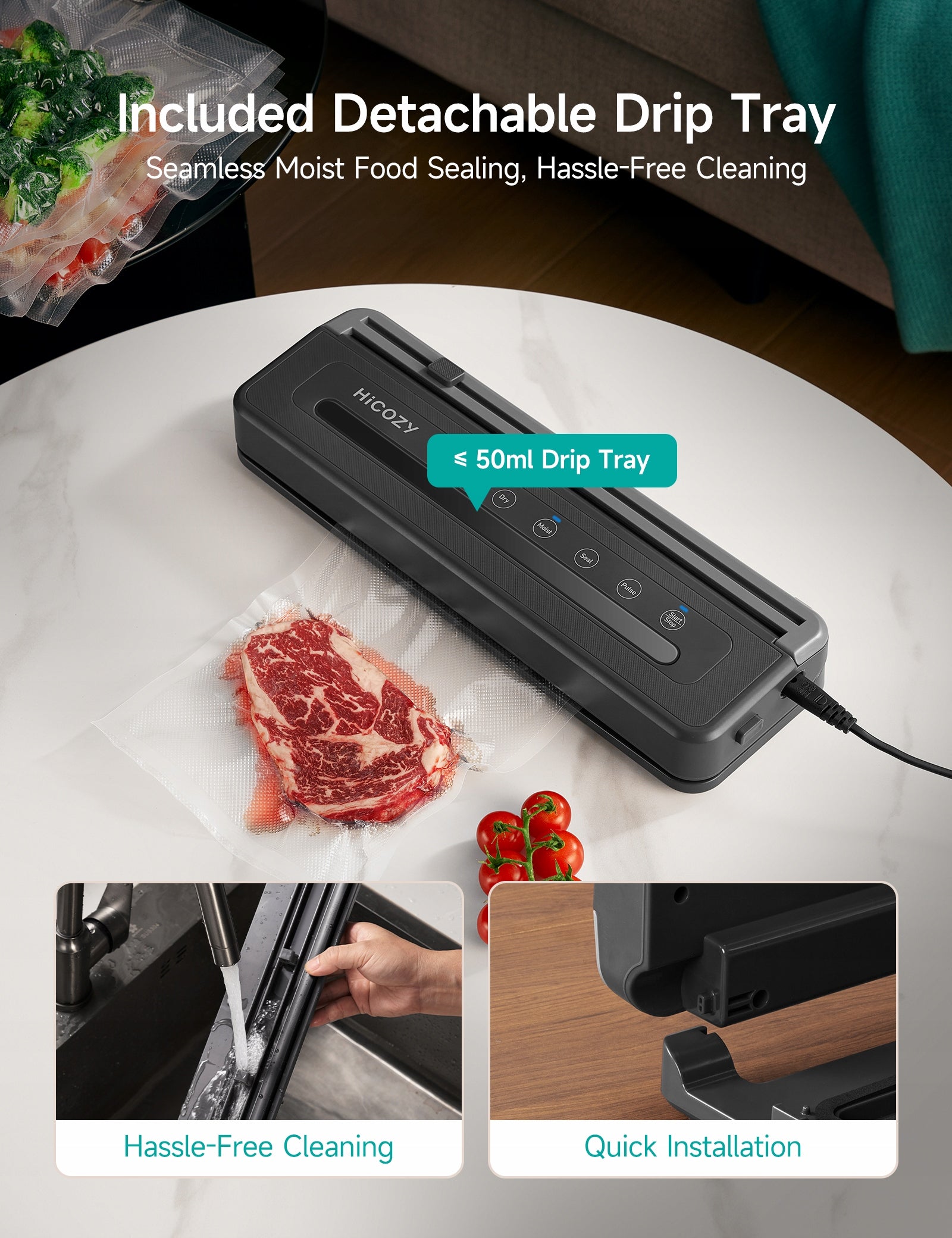 Vacuum sealer HiCOZY H600 gray Brand no brand