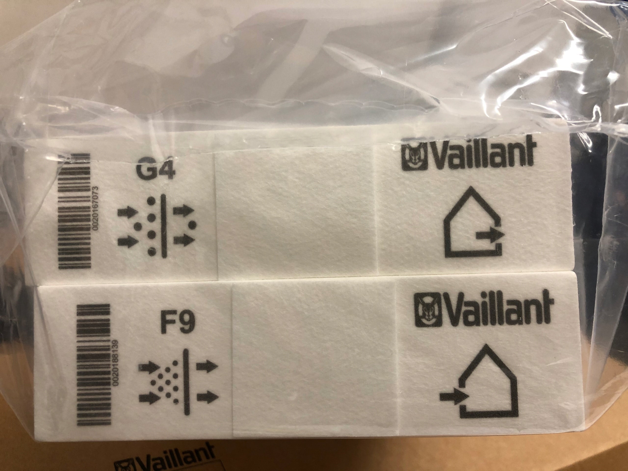Vaillant Filters Set F9iG4 for recoVAIR 260/360/4 Manufacturer code 0020180873
