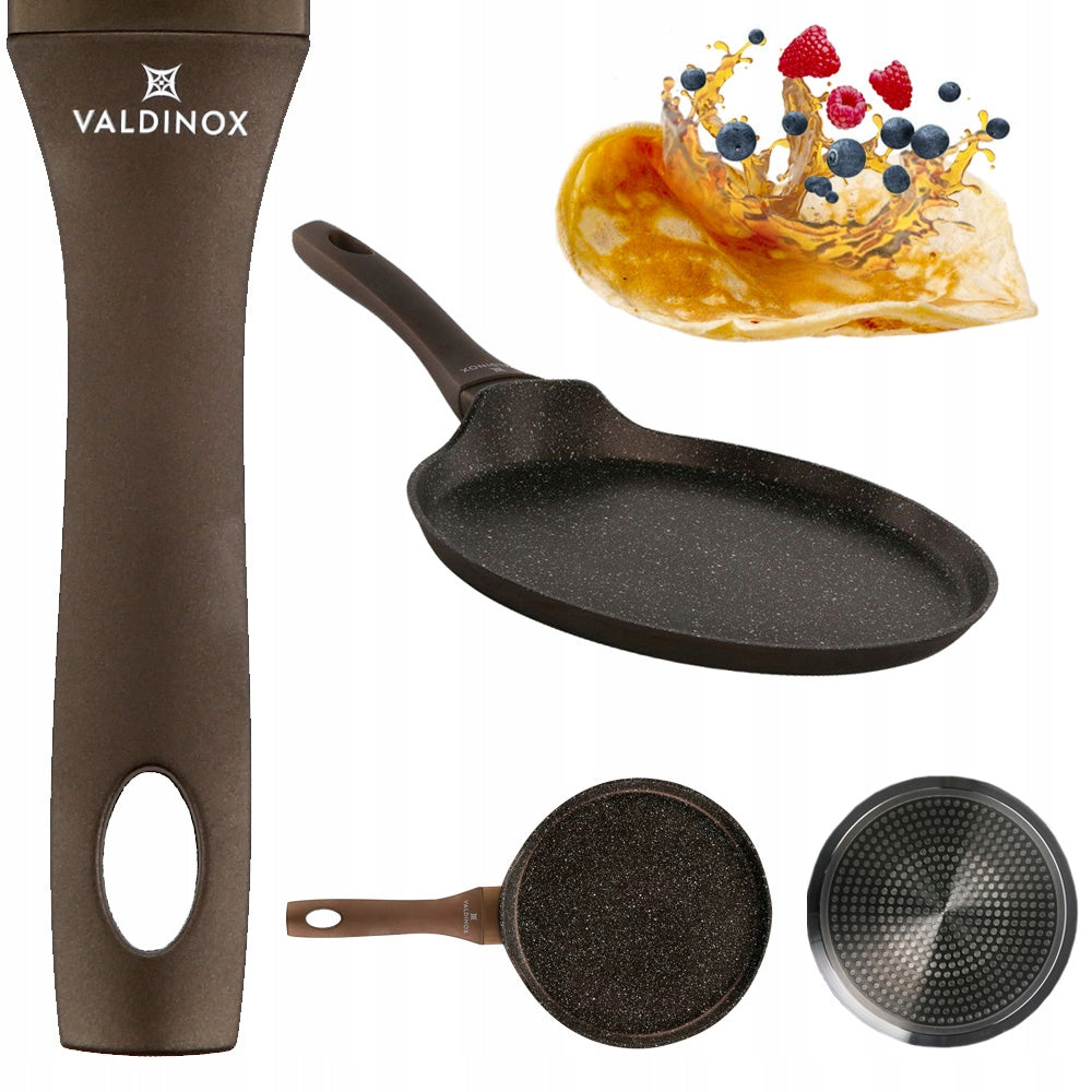 Valdinox Aurum pancake pan 24 cm brown
