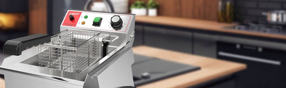 Valgus Industrial Electric Stainless Steel Fryer 3000W 10L Brand no brand