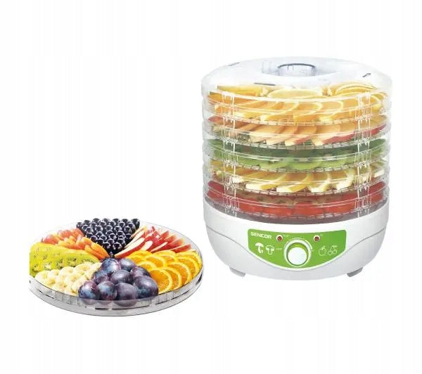 Vegetable Fruit Mushroom Dryer Sencor SFD 790WH 250W 5 Sit White