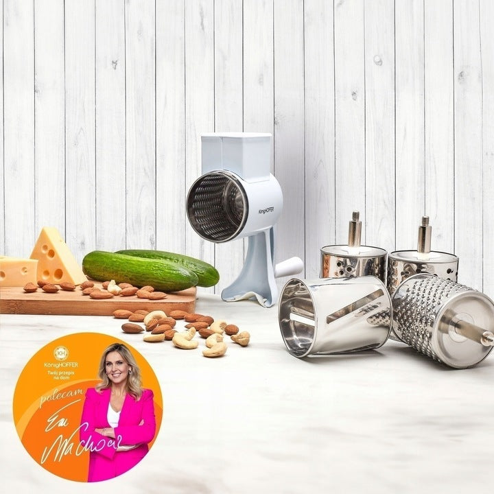 Vegetable SLICER MACHINE CHEESE Konighoffer Noyer 5 blades Brand Konighoffer