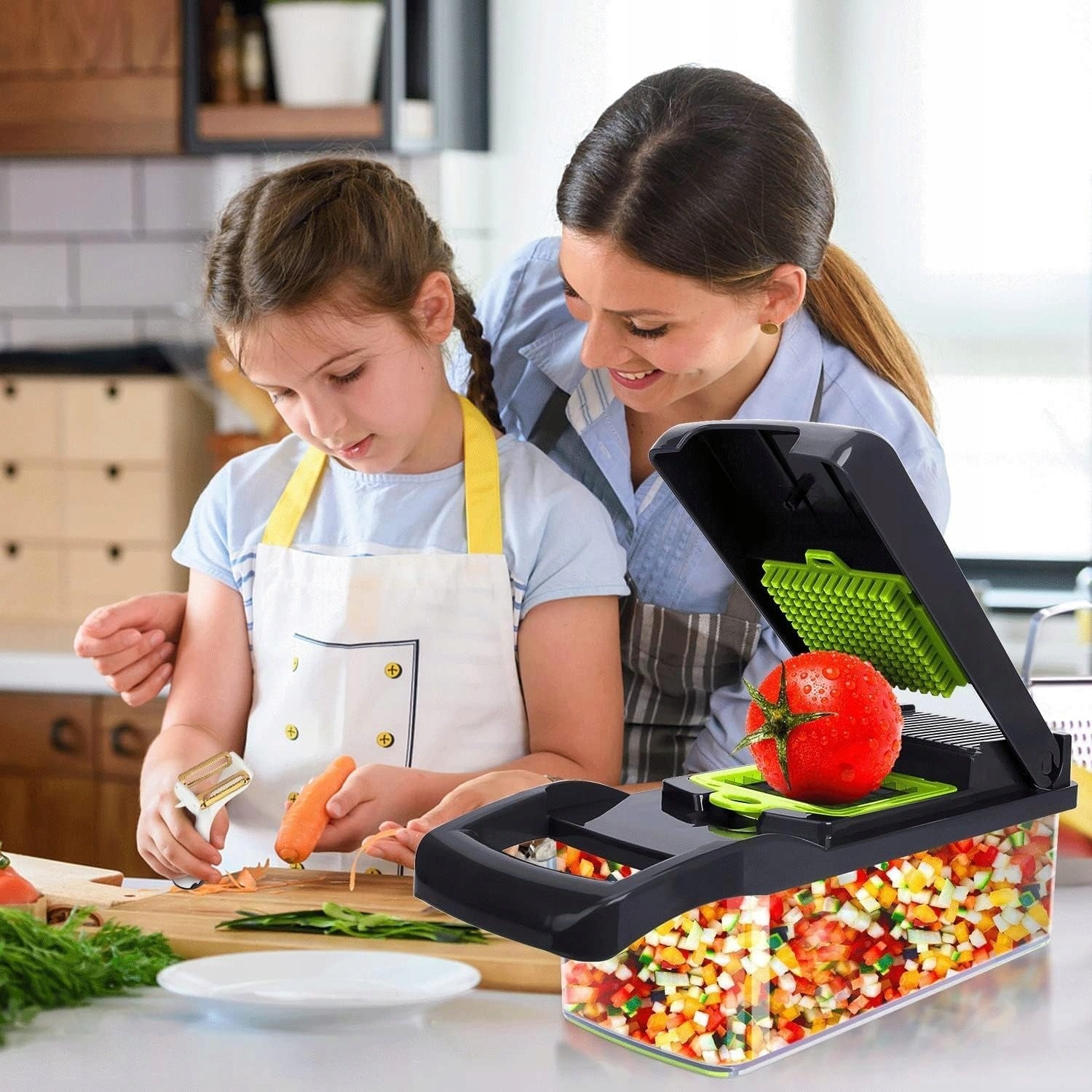 Vegetable Slicer Hand Slicer 7 Blades for Fruits and Vegetables 15in1 Manufacturer code Manual Slicer -6HG1794