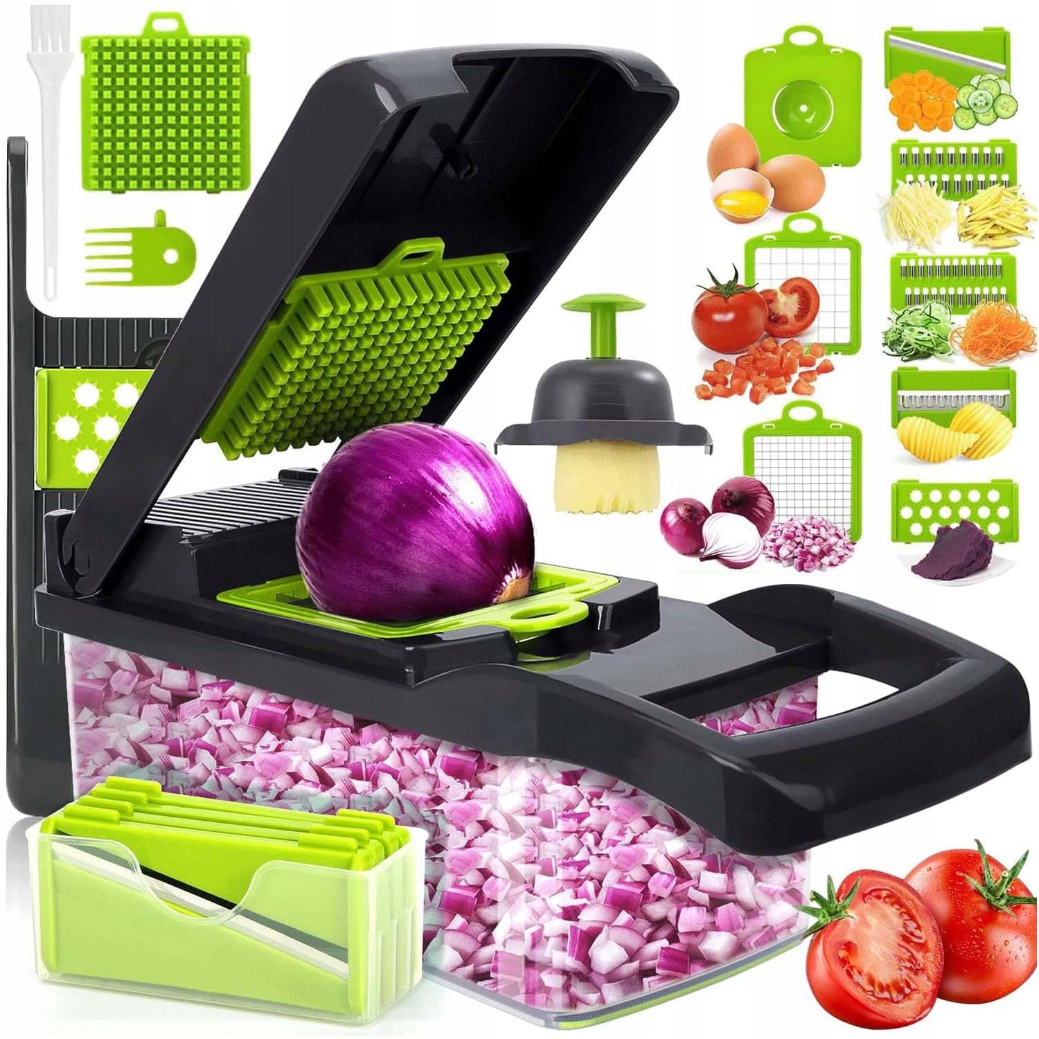 Vegetable Slicer Hand Slicer 7 Blades for Fruits and Vegetables 15in1