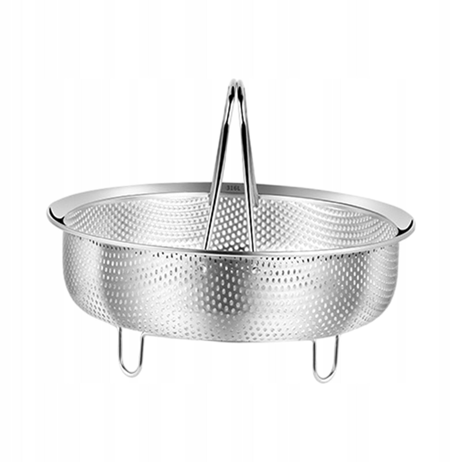 Vegetable Steamer Basket with Handle Kitchen Accessory Strainer M Brand Perfeclan