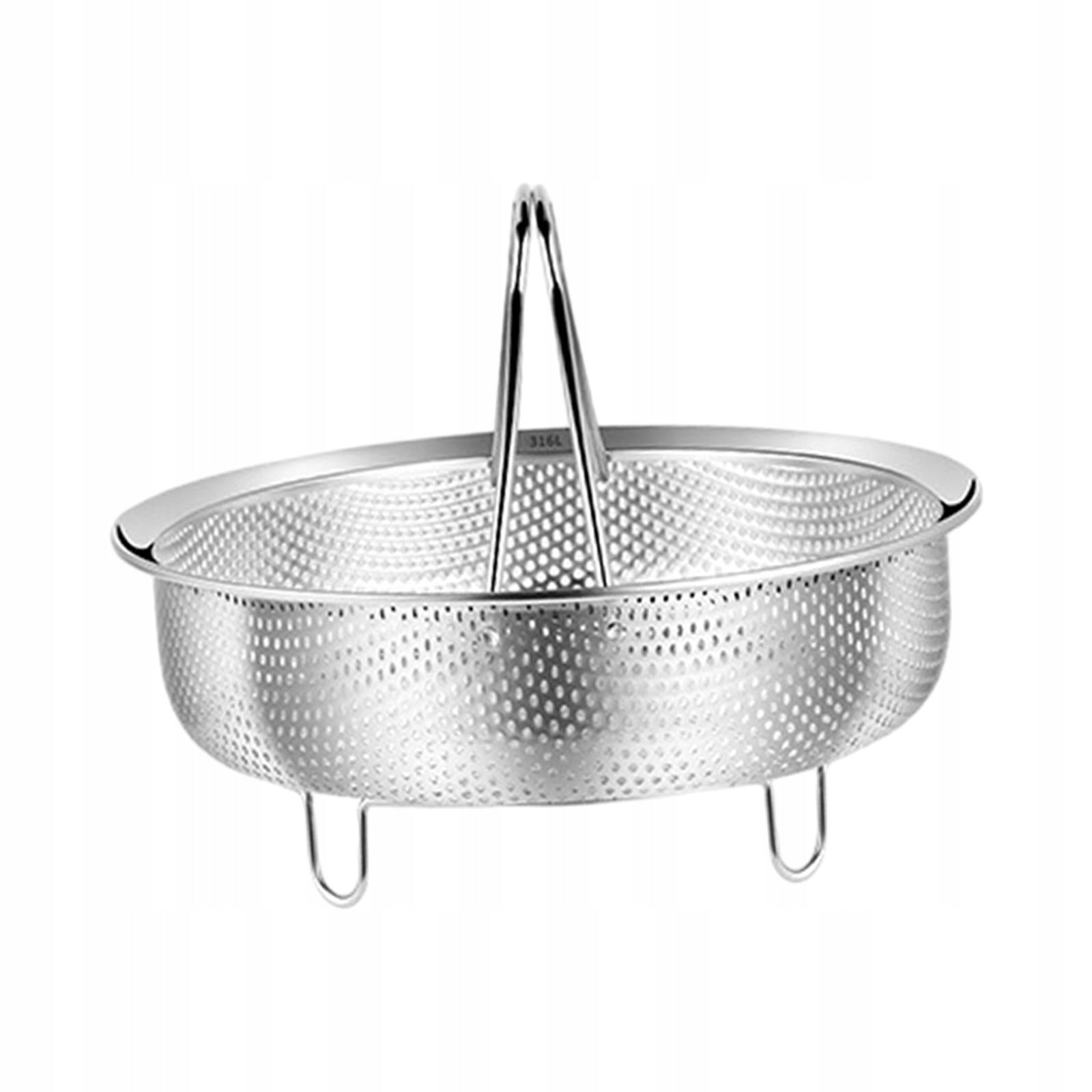 Vegetable Steamer Basket with Handle Kitchen Accessory Strainer M Capacity 1 l