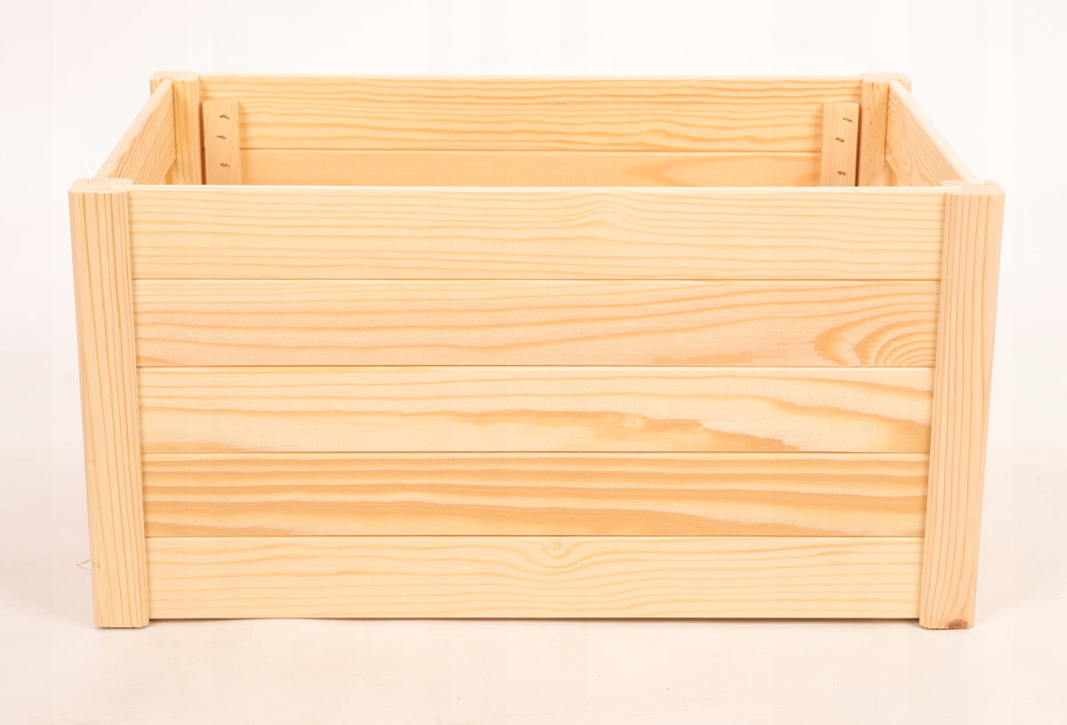 Vegetable box fruit boxes WOODEN BOTTOM 46x30 cm FULL SIDE ECO Packaging status original