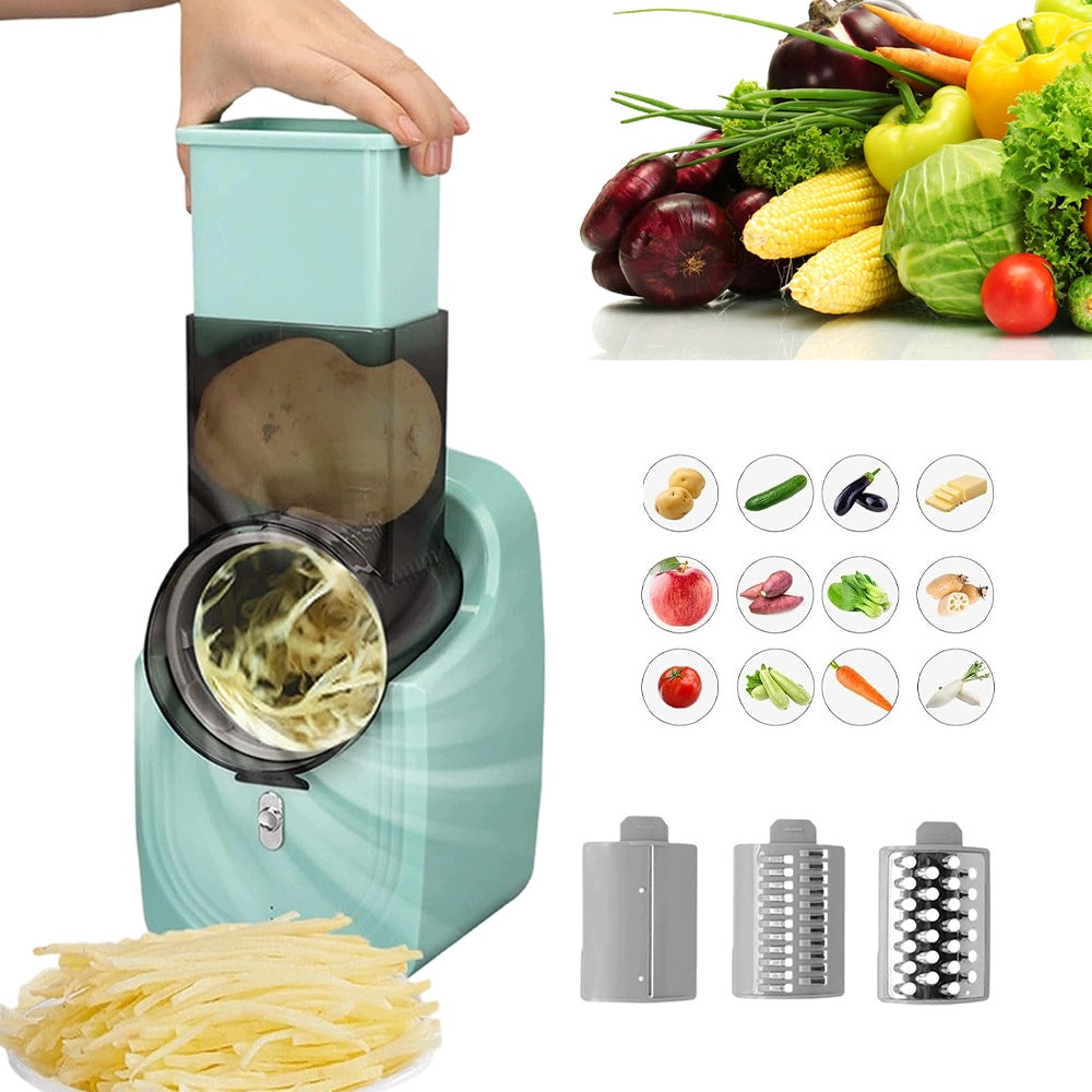 Vegetable grater, kitchen chopping machine, grater with interchangeable blades