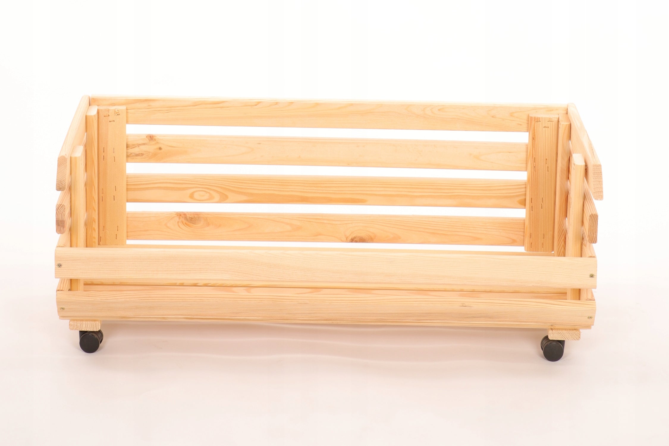 Vegetable rack wooden box stand on wheels 1 box 30x80x30 Manufacturer code RAWA_030X77X30_N1K1