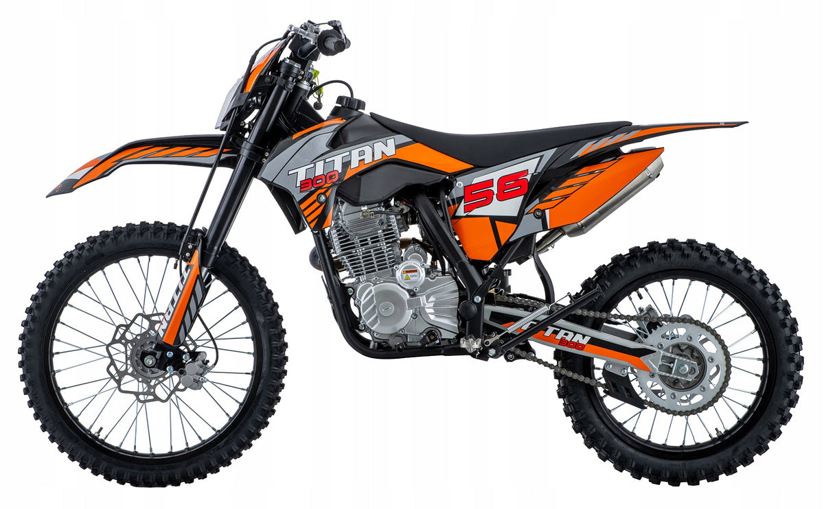 Vehicle Motor Combustion TITAN 300cc Orange Length 203 cm